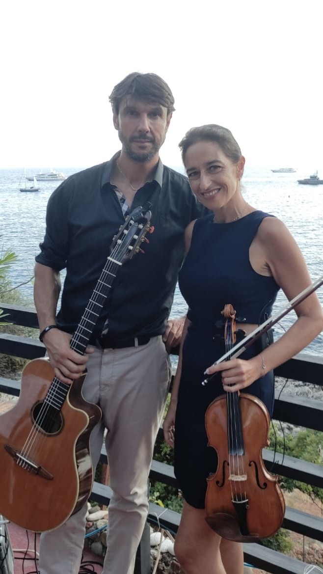 Liza Kerob et Claude Baudot · Duo Gold’Azur · photo publiée par Festi’Vence